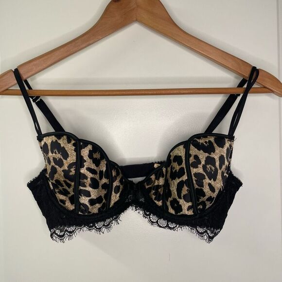 Dita Von Teese Tulip Underwire Bra Animal Print 34C - Picture 3 of 7